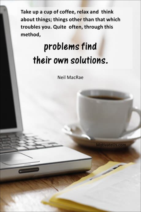 laptop and a cup of coffee