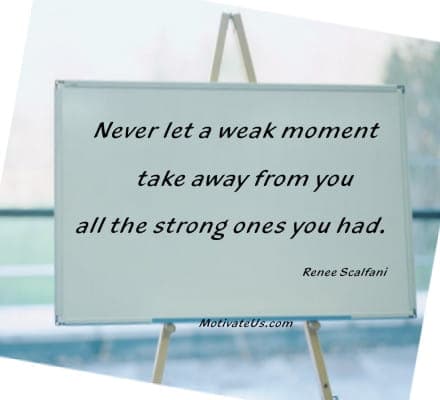 A Picture: (Easel with The Quote:  quote1 on it.