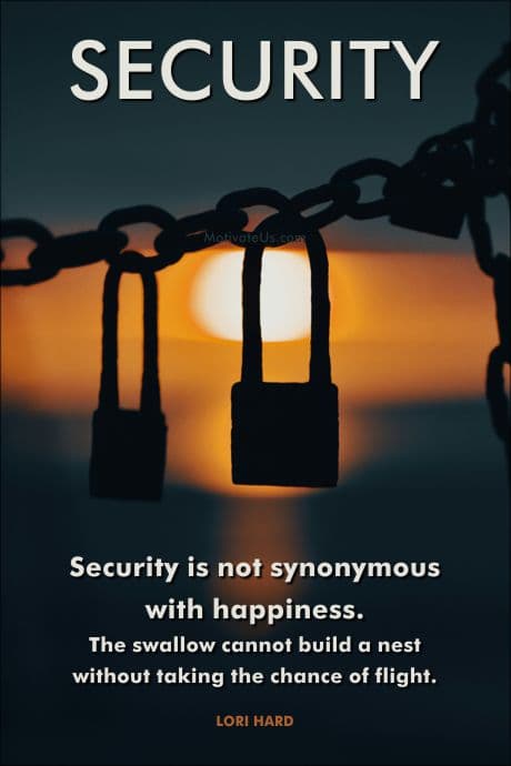 When Feeling Safe Isn't Enough locks hanging from a chain