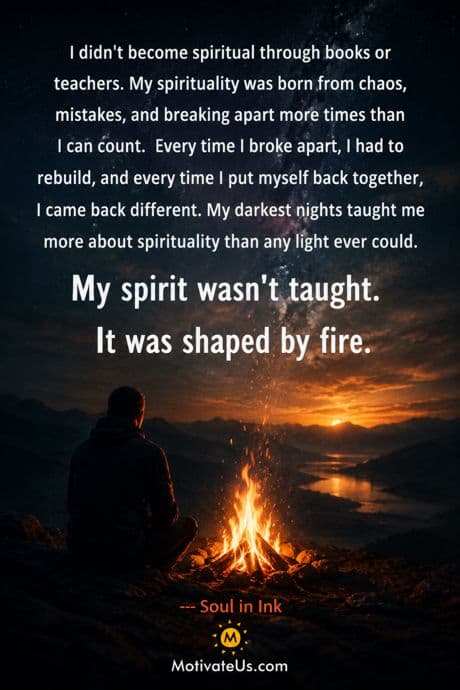 person standing in front of a bonfire