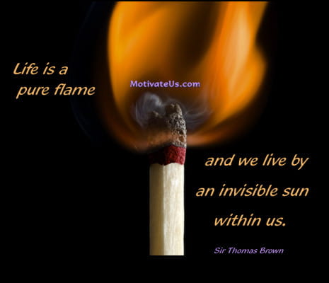 A Picture: (Match Stick with The Quote:  quote1 on it.