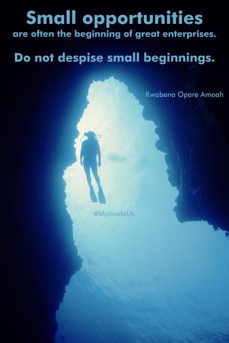 A Picture: (Person In Scuba Gear Exploring An Underwater Cave with The Quote:  quote1 on it.