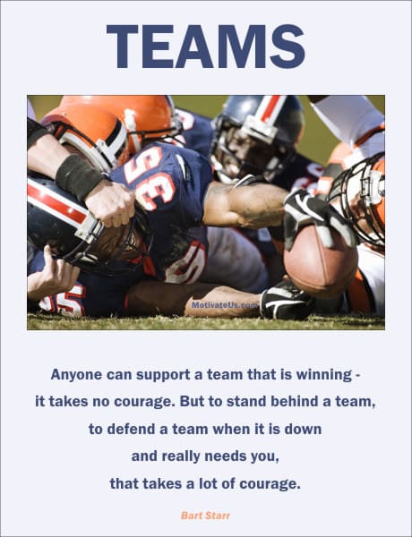 A Picture: (Football Players On The Ground with The Quote:  quote1 on it.