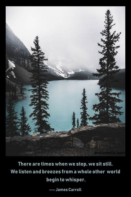 mountain lake photo daily inspirational picture quote by James Carroll