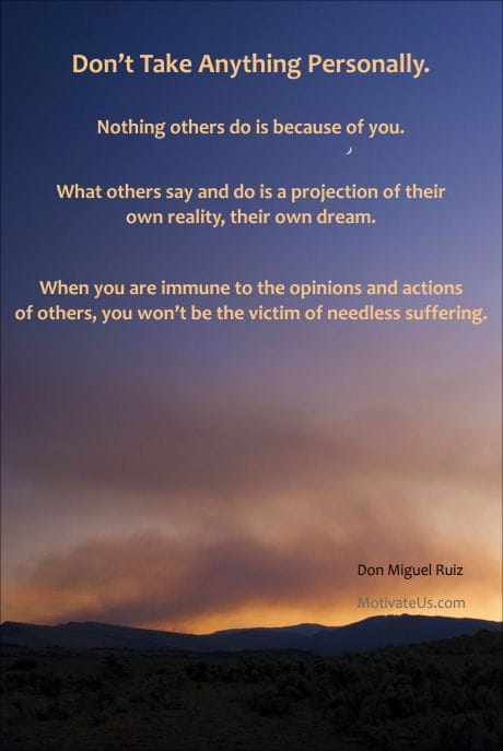 A Picture: (Dusk with The Quote:  quote1 on it.