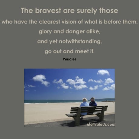 A Picture: (Older Couple At The Beach with The Quote:  quote1 on it.