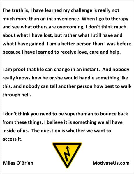 A Picture: (Background With A Going Up Sign with The Quote:  quote1 on it.