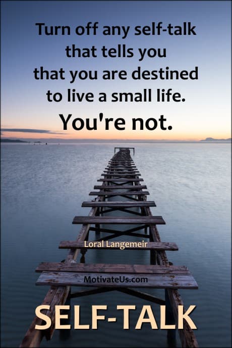 a long dock and a quote by Loral Langemeir
