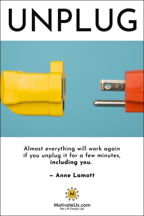 socket and and a plug with a quote by Anne Lamott