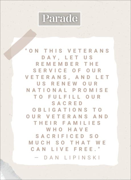 Veterans Day quote by Dan Lipinski