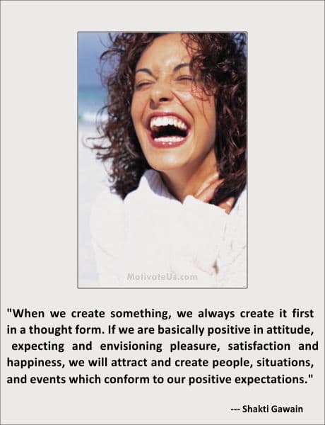 A Picture: (Woman With A Big Smile with The Quote:  quote1 on it.