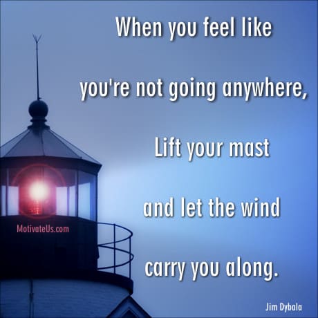 A Picture: (Lighthouse Wth Beacon with The Quote:  quote1 on it.