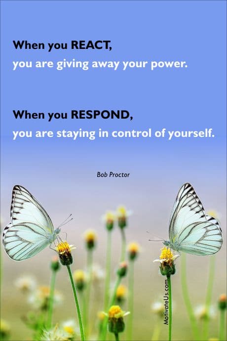 Bob Proctor quote about do you give away your power or stay in control?