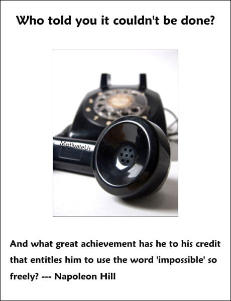 A Picture: (Telephone Off The Hook with The Quote:  quote1 on it.