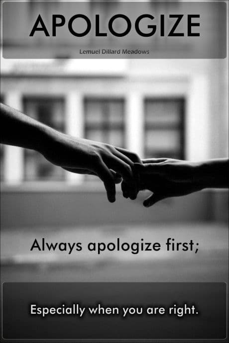 The Apology That Changes the Conversation quote about apologizing