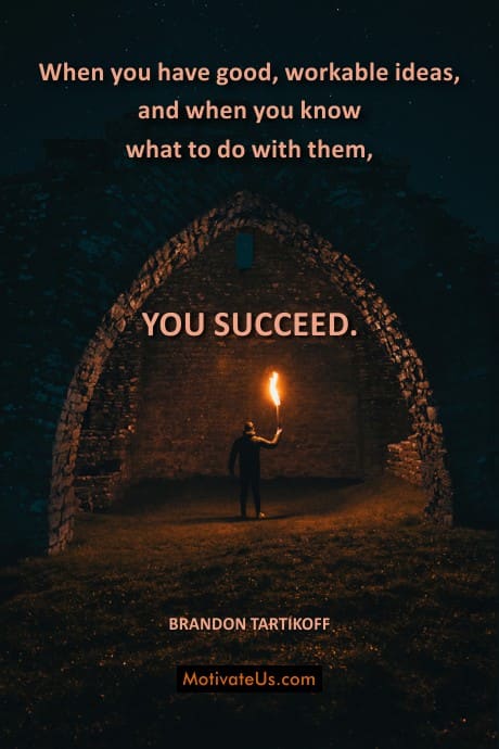quote by Brandon Tartikoff about how you can succeed.