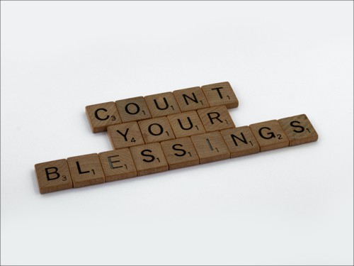 words: count your blessings