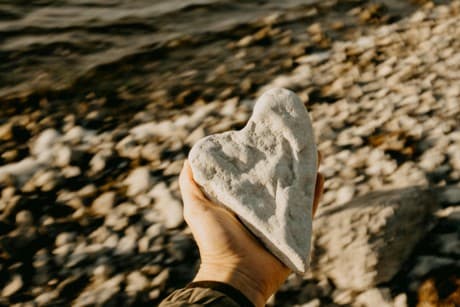 rock that looks like a heart